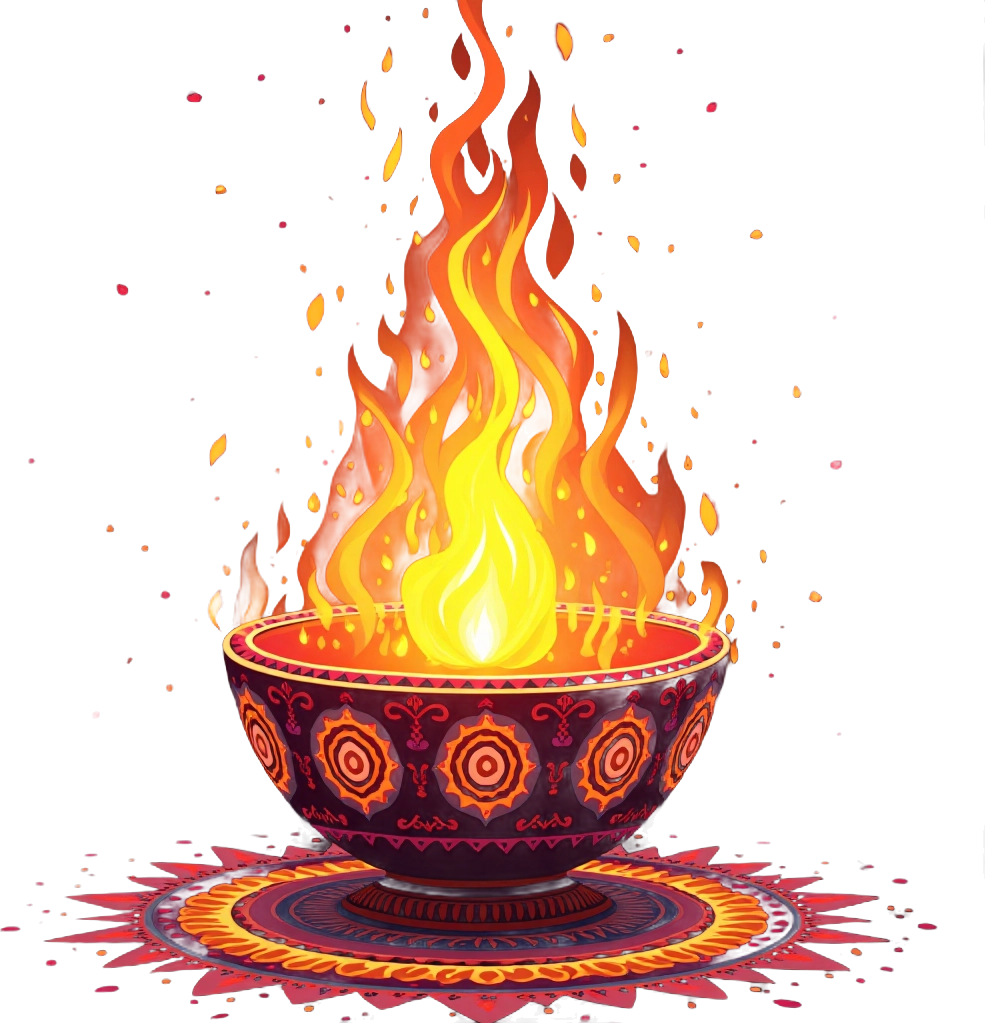 Festive Flame Bowl